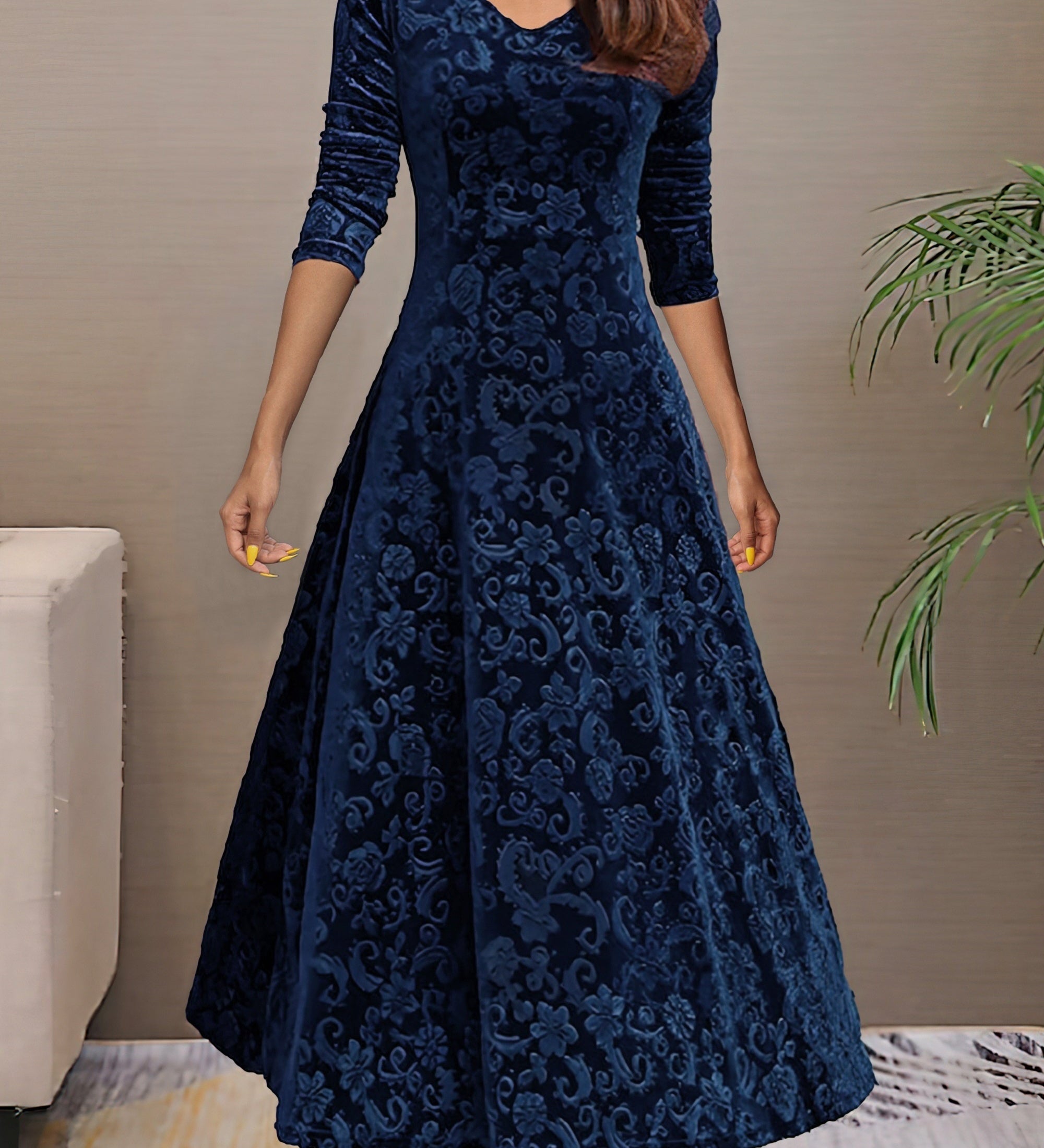 Denise | Holiday Velvet Elegance Dress