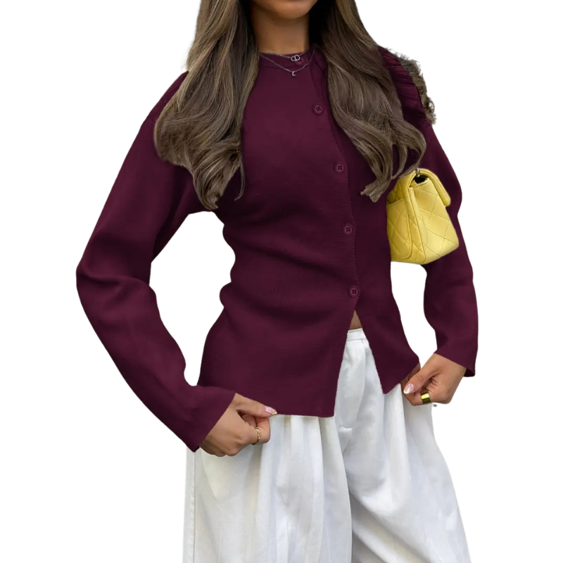 Raika - Contemporary Long Sleeve Cardigan