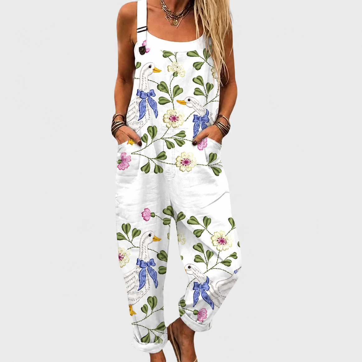 June – Comfortable Printed Overalls