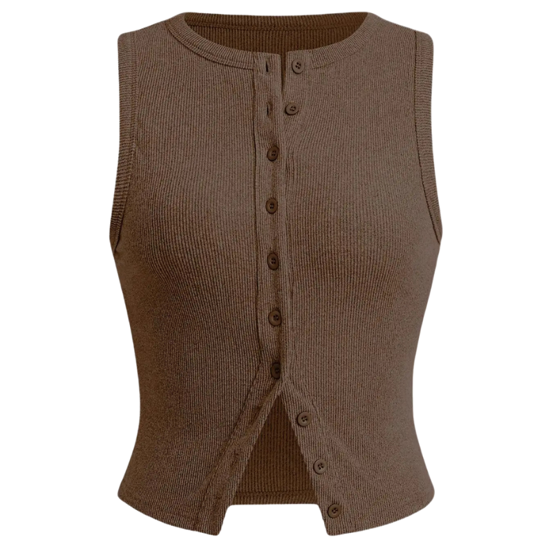 Kylie - Classic Ribbed Casual Crop Top
