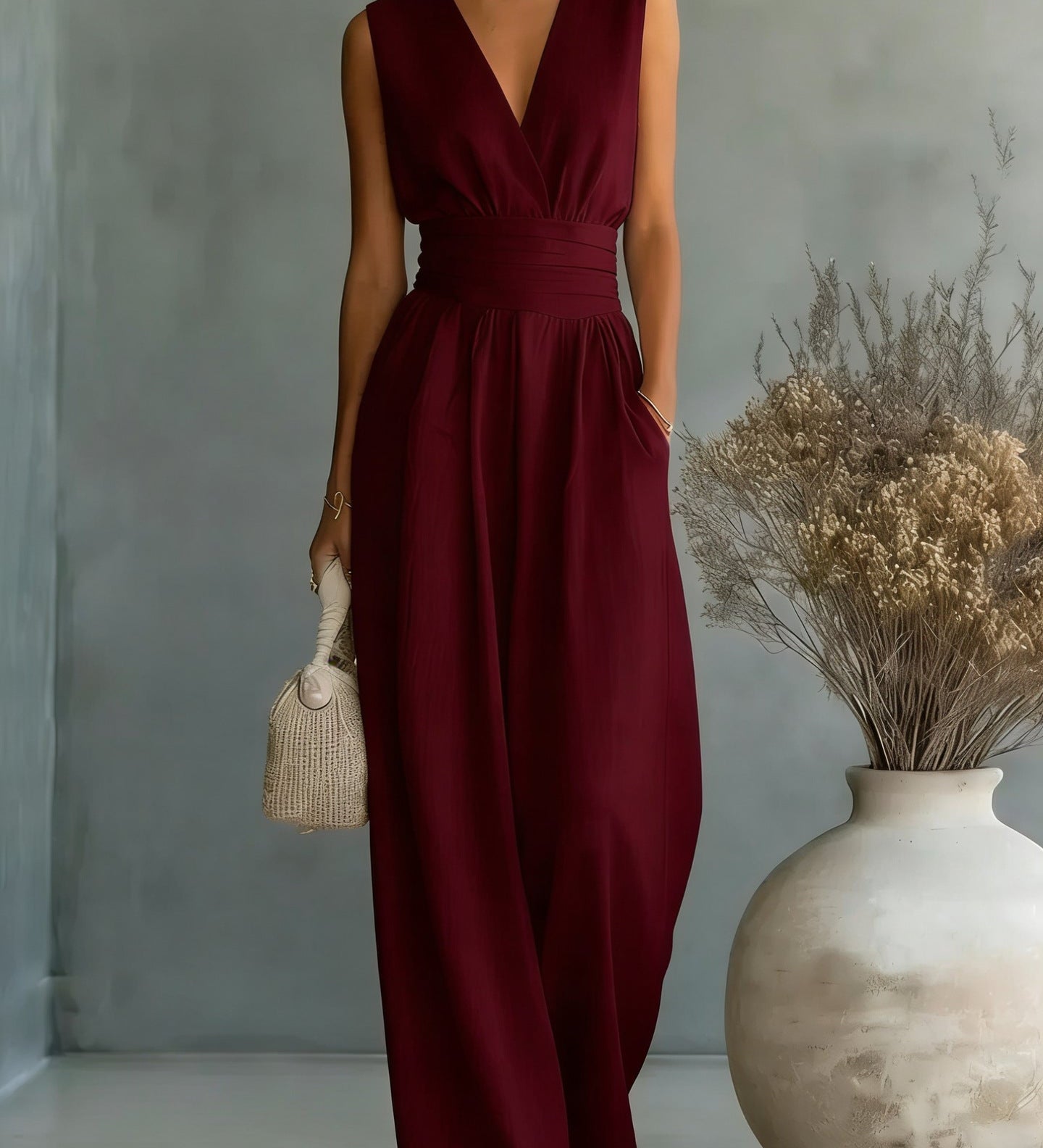 Mariana - Flowy Wide-Leg Jumpsuit