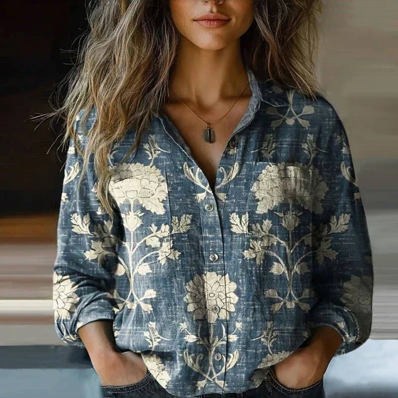 Ella - Bohemian Patchwork Blouse