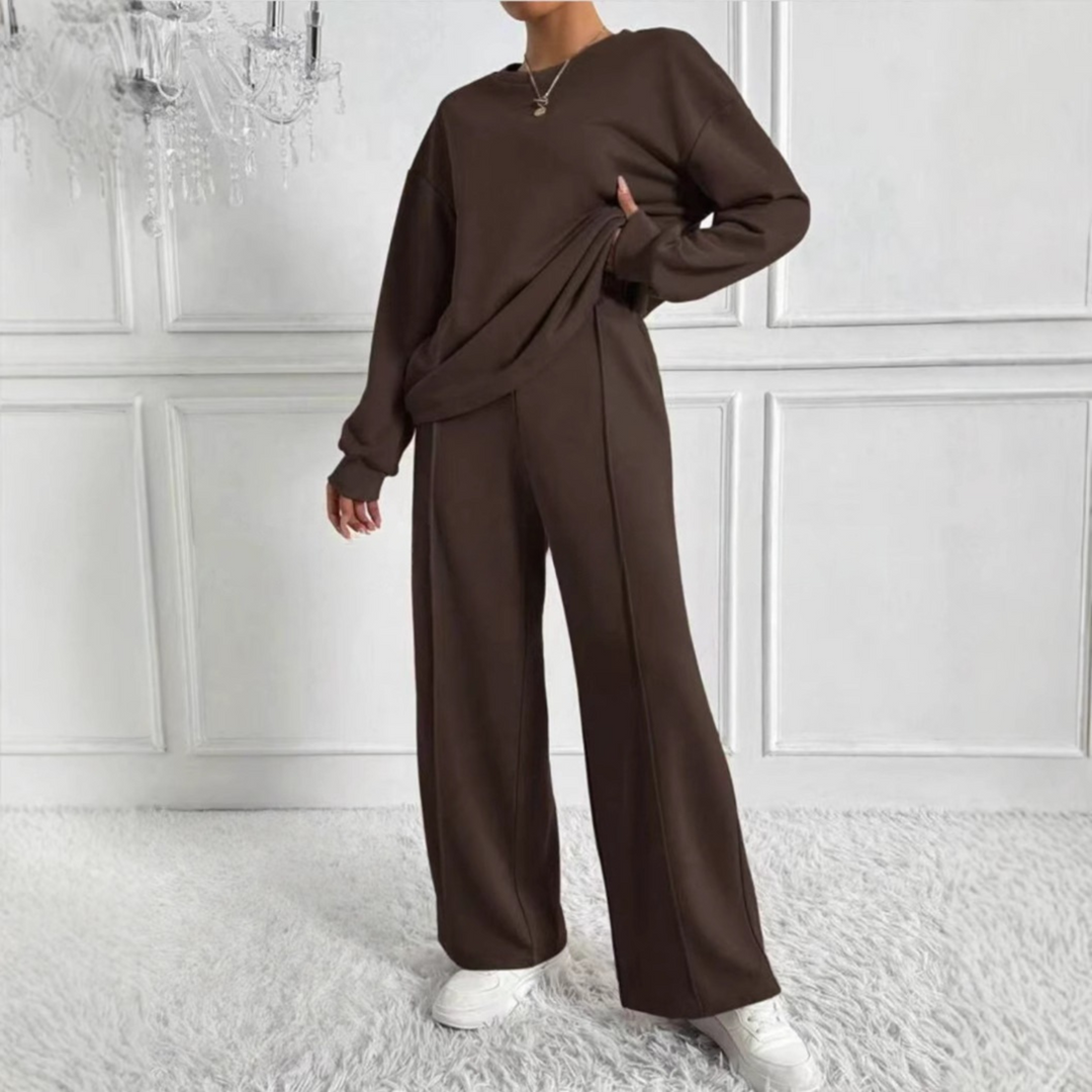 AMBRAT - Long Sleeve Sweatshirt and High
