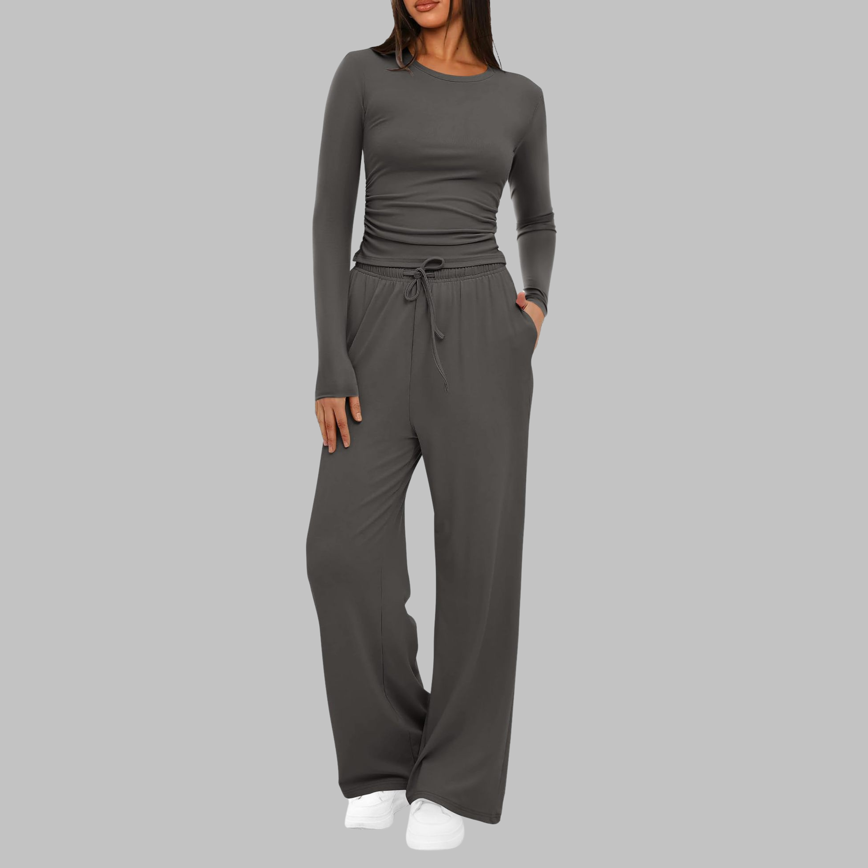 BELLET - Long Sleeve Top and Wide