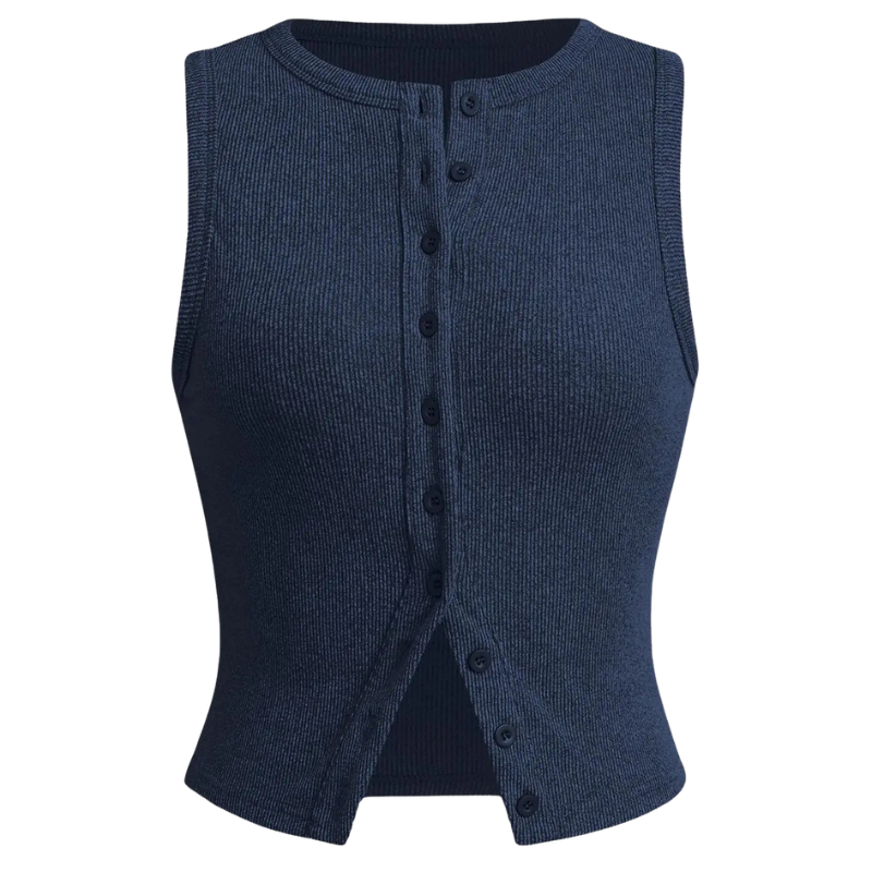 Kylie - Classic Ribbed Casual Crop Top