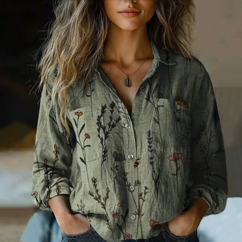 Ella - Bohemian Patchwork Blouse