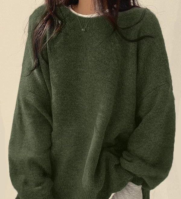 VIOLETTAT - Cozy Long Sleeve Round Neck