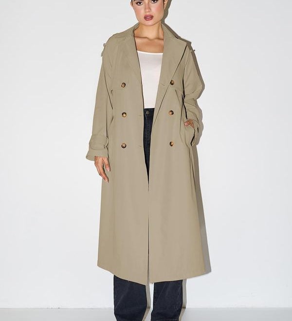 SOLANA™ - Elegant Double Breasted Winter Warm Trench Coat