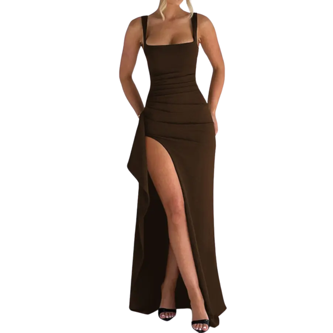 NADIRA™ – Sexy Backless High Split Slip Dress