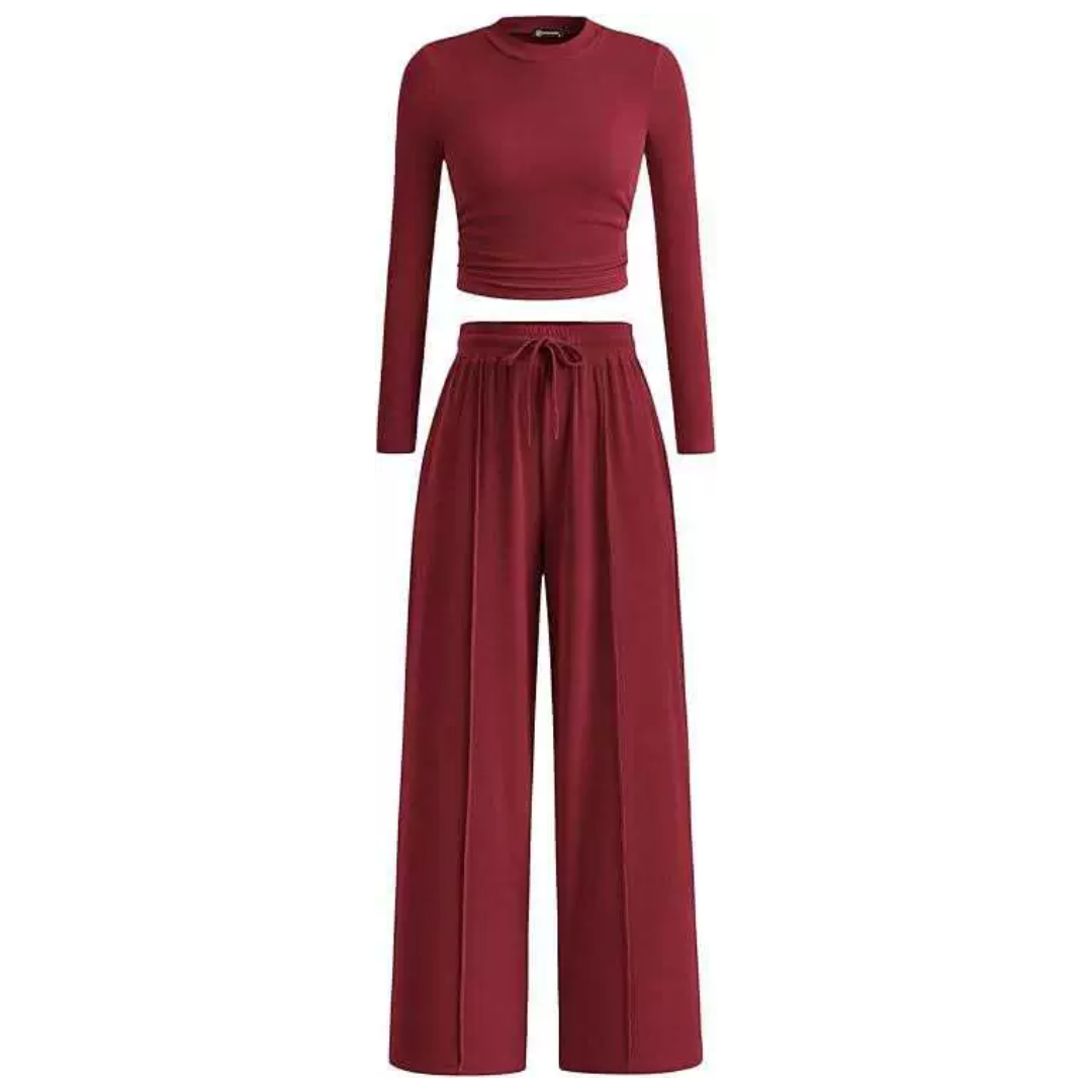 REMIT - Ribbed Knit Crop & Wide