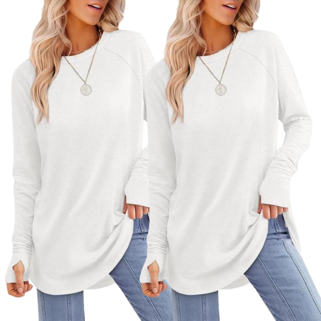 Zarita - Cozy Long Sleeve Tunic Shirt