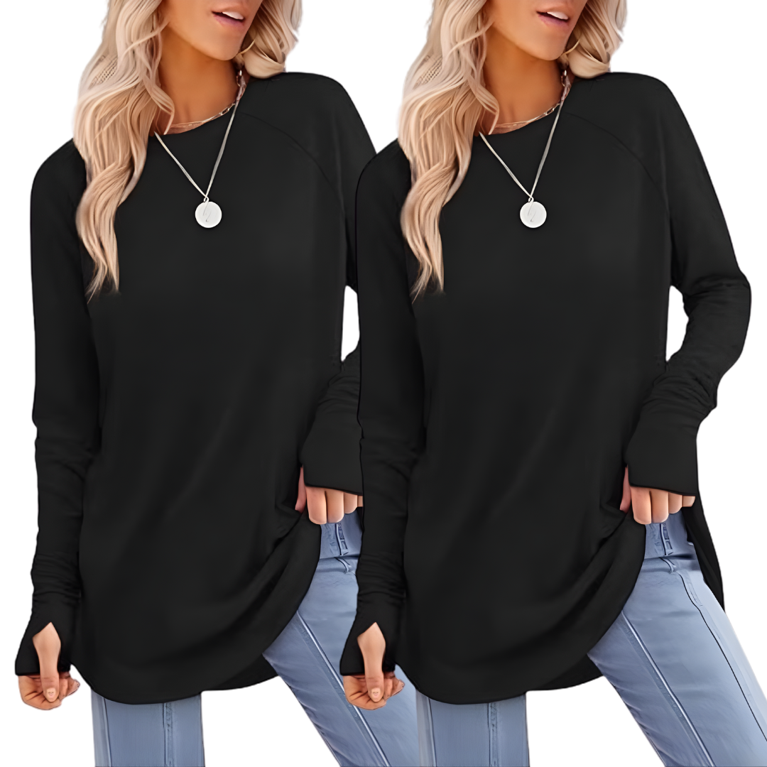 Zarita - Cozy Long Sleeve Tunic Shirt