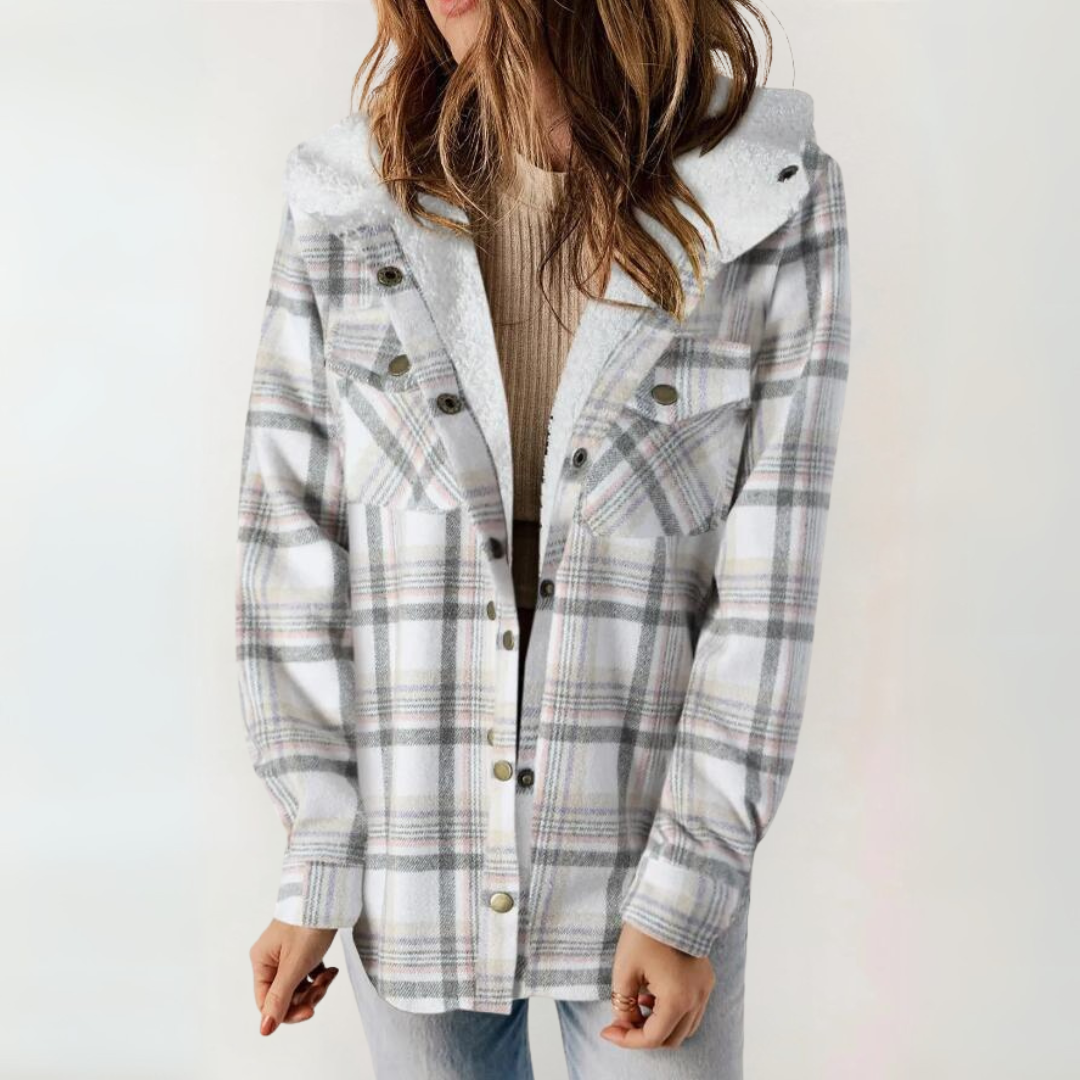 PERESA™ - Casual Long Sleeve Button Front Hooded Coat