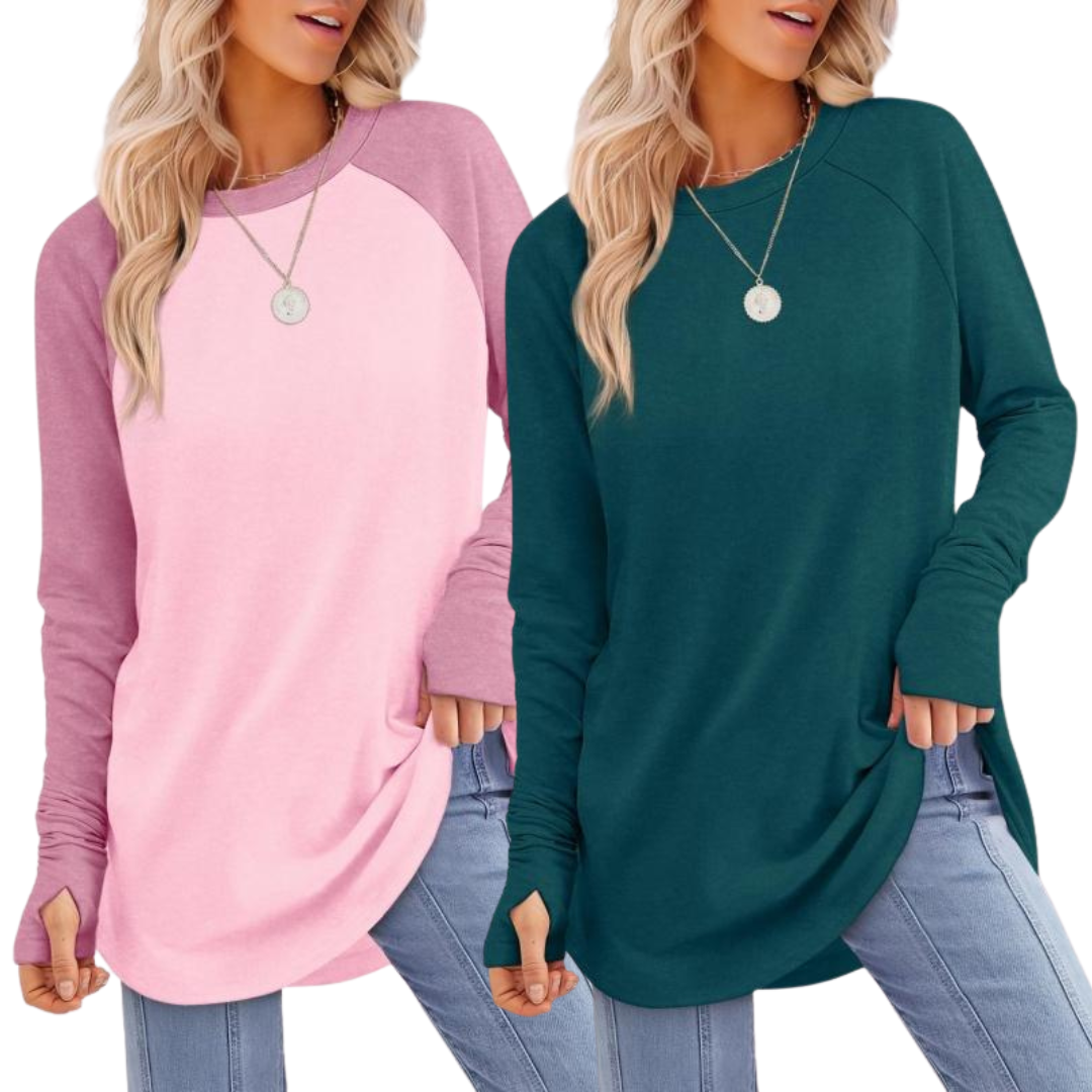 Zarita - Cozy Long Sleeve Tunic Shirt