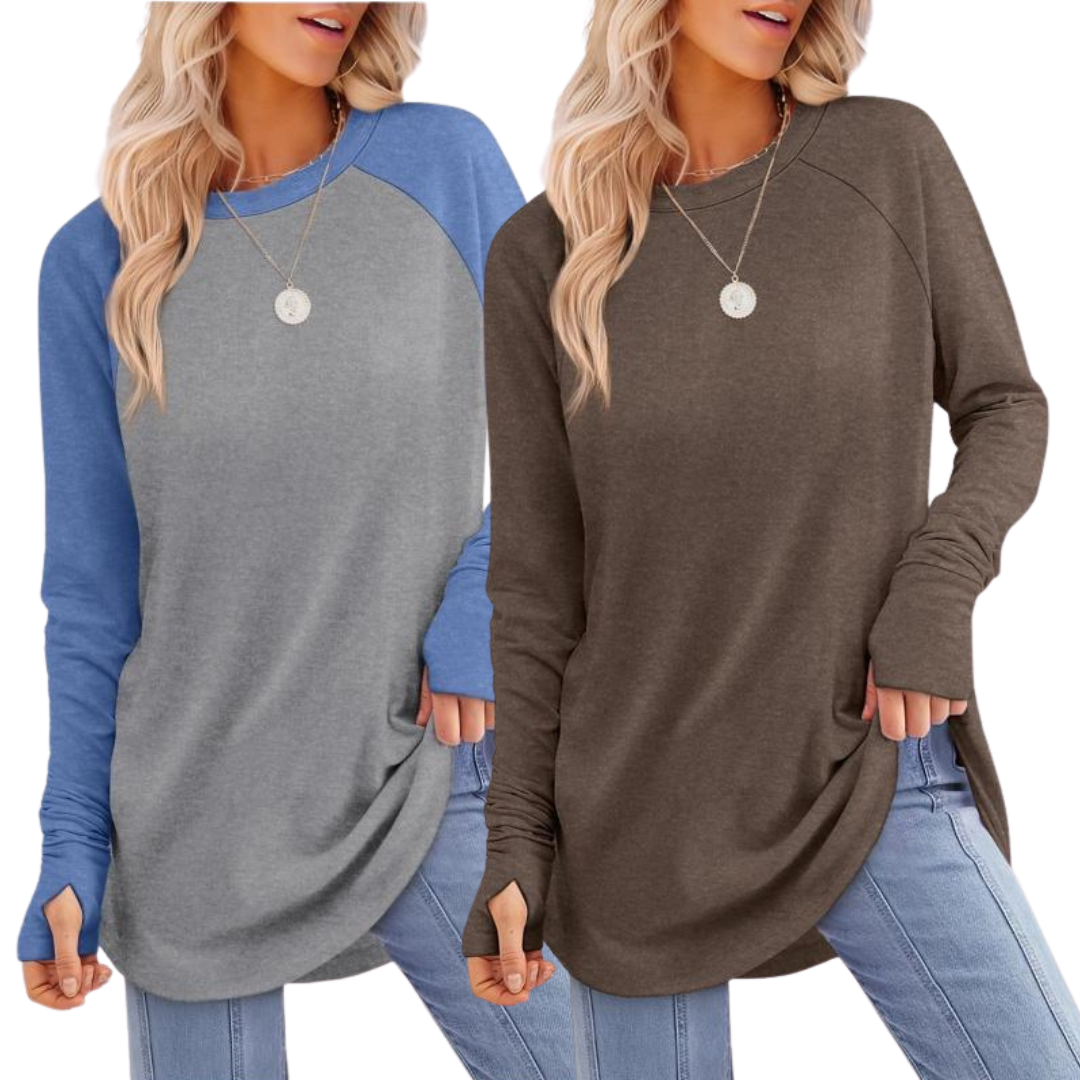 Zarita - Cozy Long Sleeve Tunic Shirt