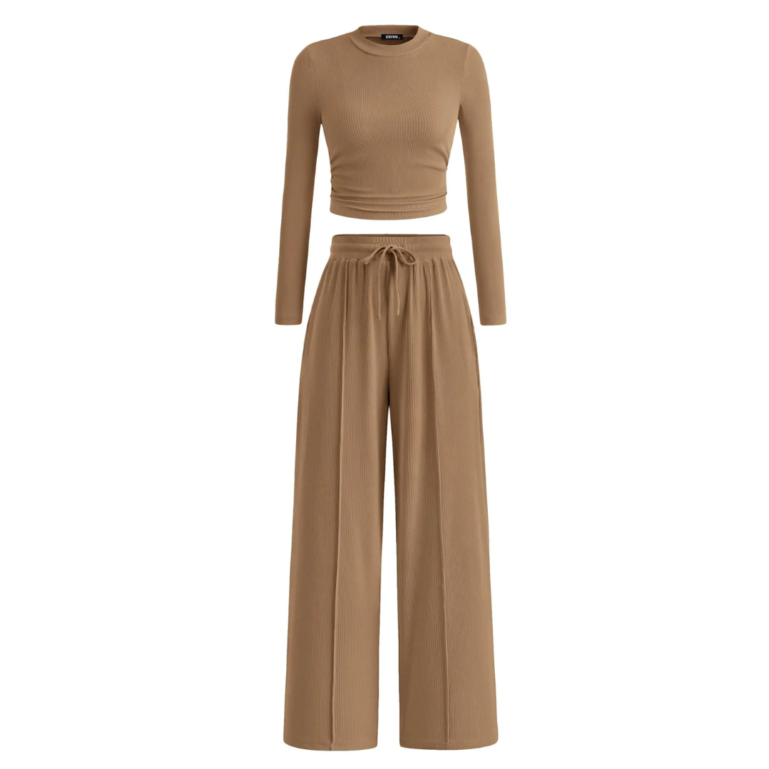 REMIT - Ribbed Knit Crop & Wide