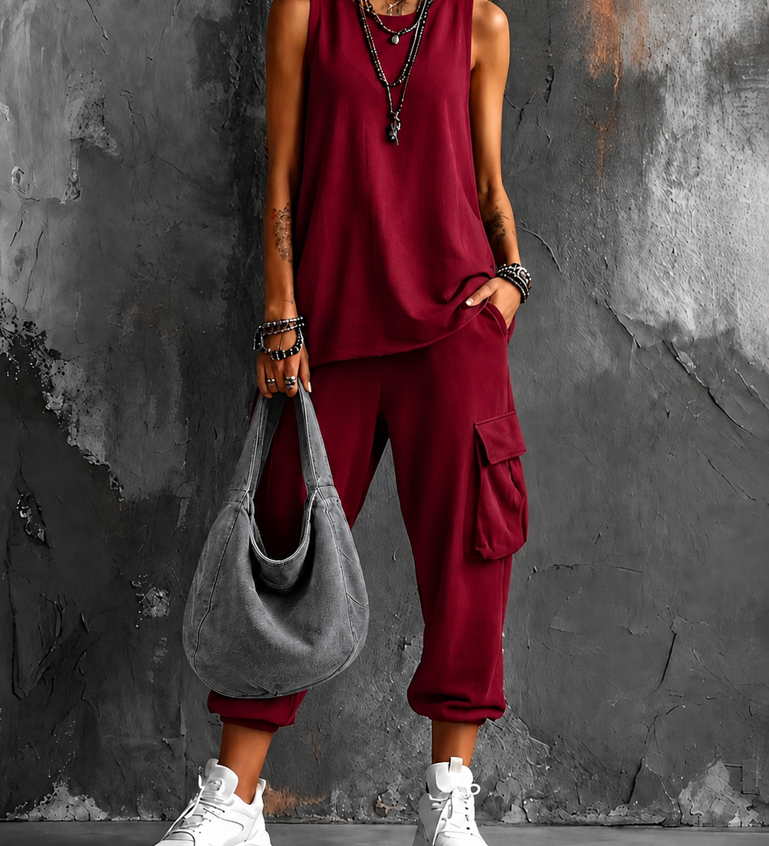 Noelle - Relaxed Casual Set with Pockets