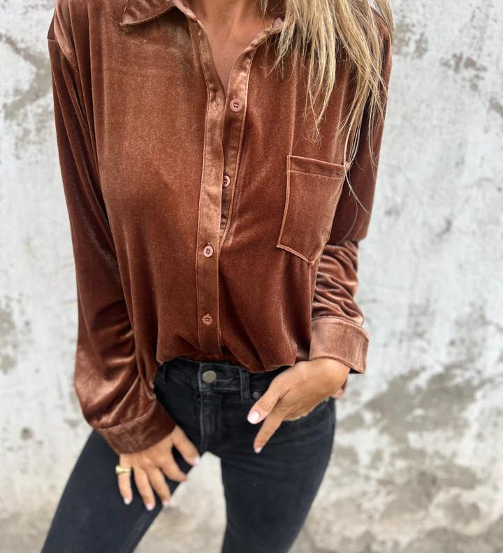 Dahlia - Soft Velvet Shirt