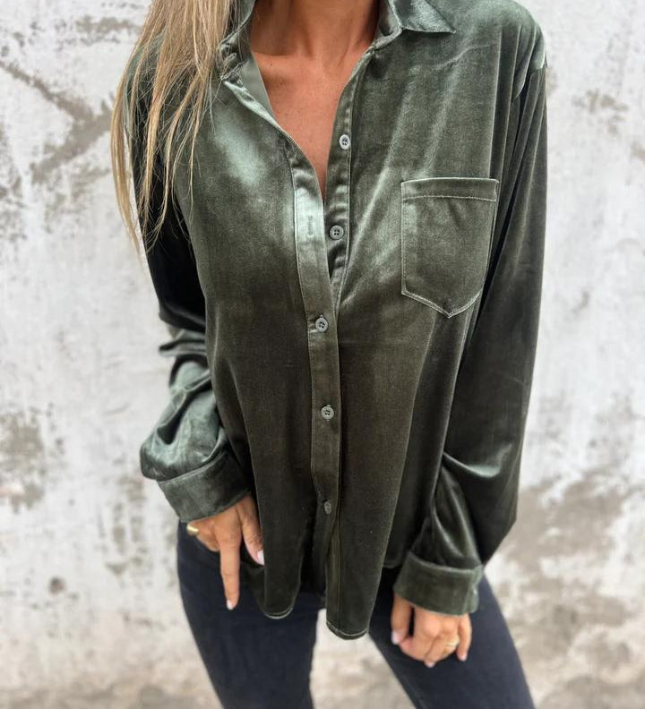 Dahlia - Soft Velvet Shirt