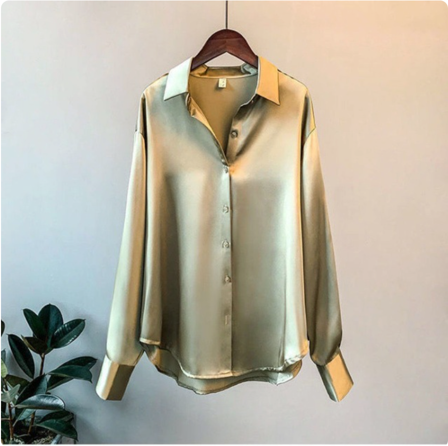 Florence - Silky Long-Sleeve Blouse