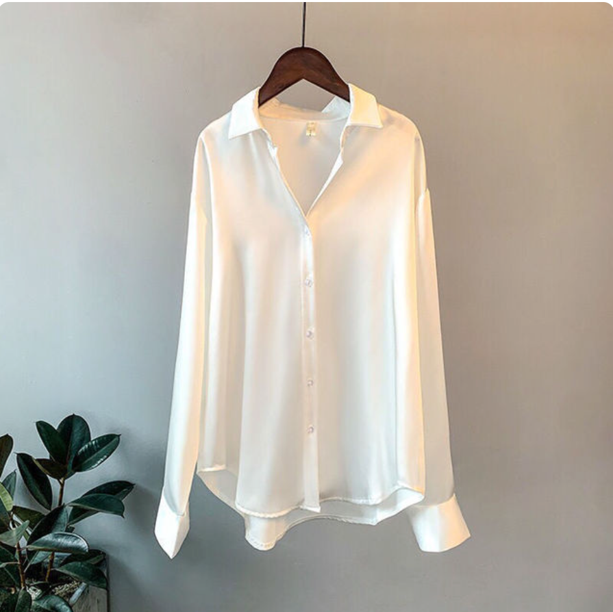 Florence - Silky Long-Sleeve Blouse
