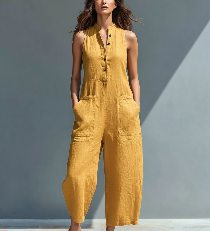 Adele - Wide-Leg Jumpsuit with Pockets