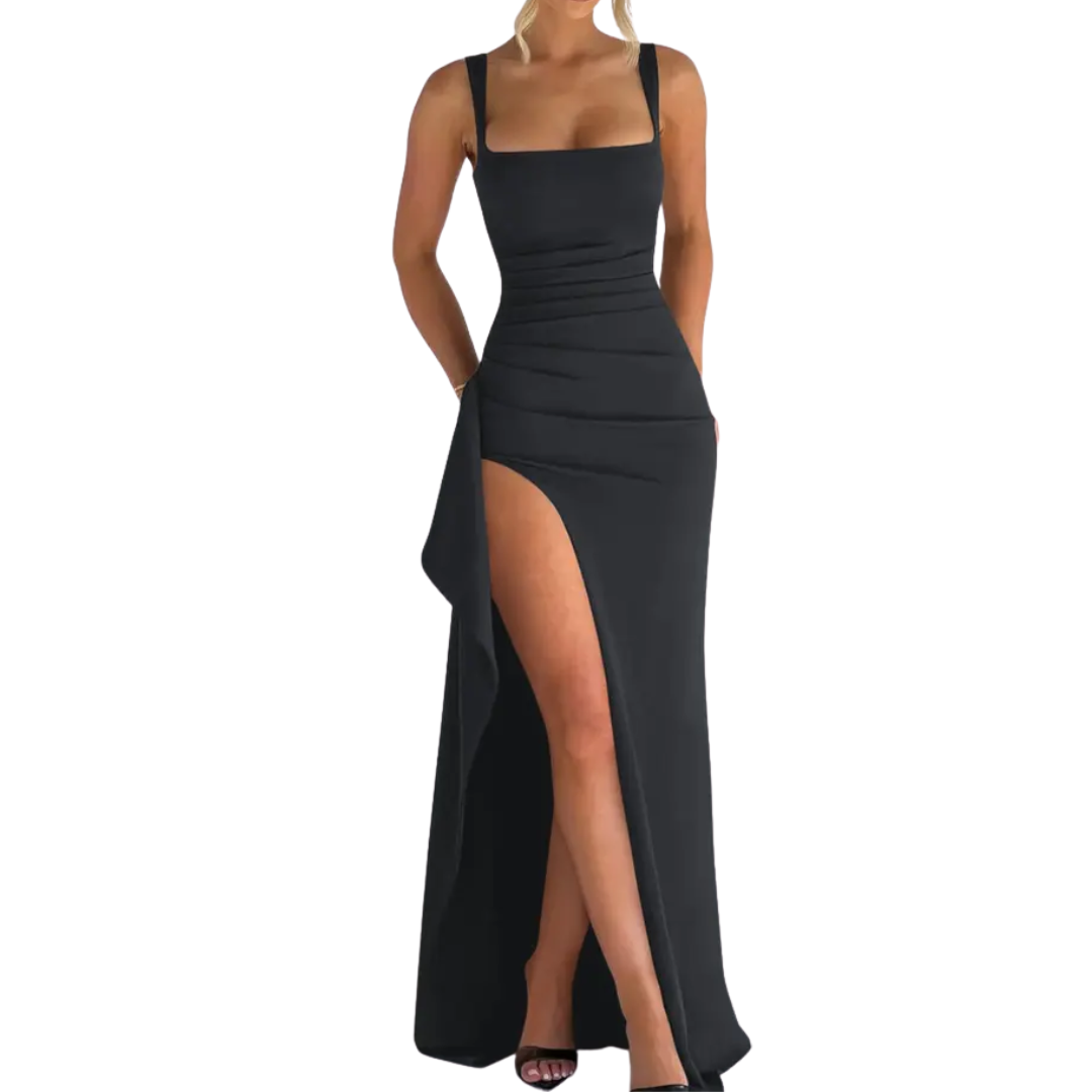 NADIRA™ – Sexy Backless High Split Slip Dress