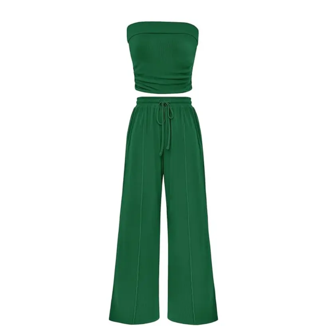 SOLVEIG™ – Relaxed Ribbed Knit Crop Set