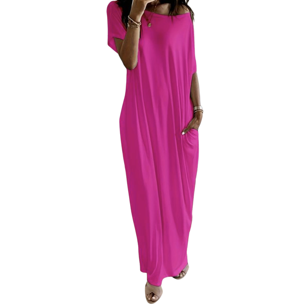 COZETTE™ – Soft Batwing Sleeve Lounge Dress