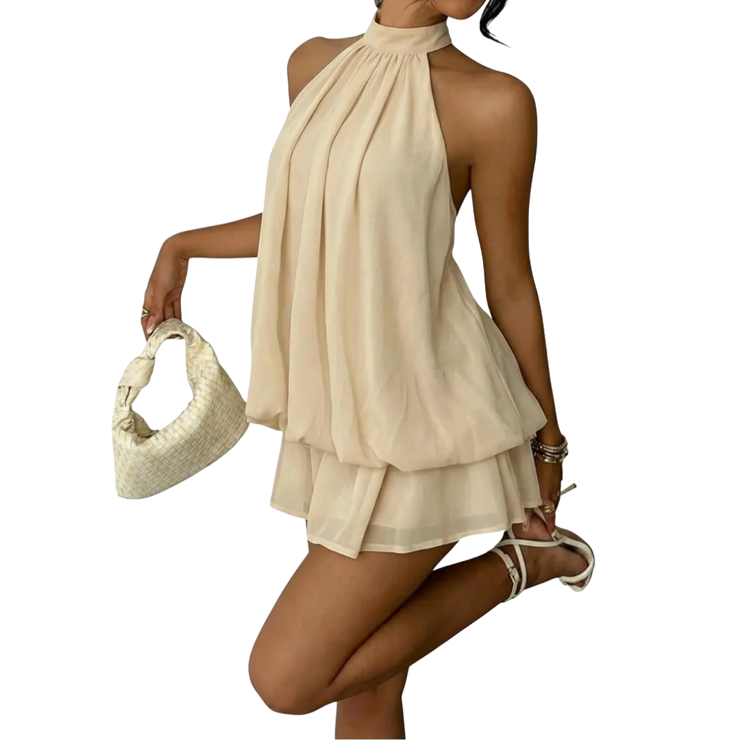 ZIVANA™ – Sexy Backless Halter Mini Dress