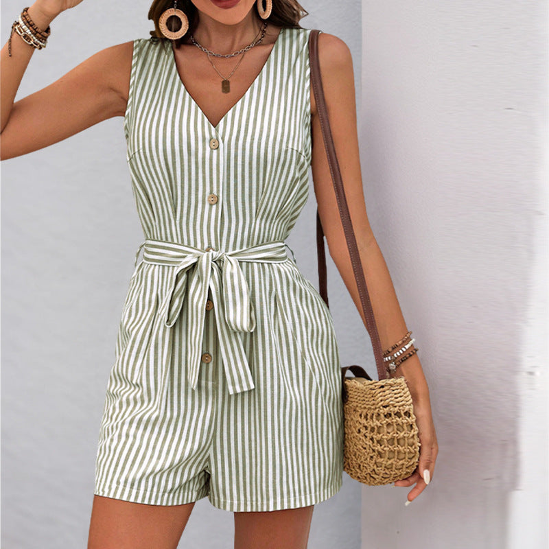 JAMILA™ – Lightweight Sleeveless Curvy Fit Tank Romper