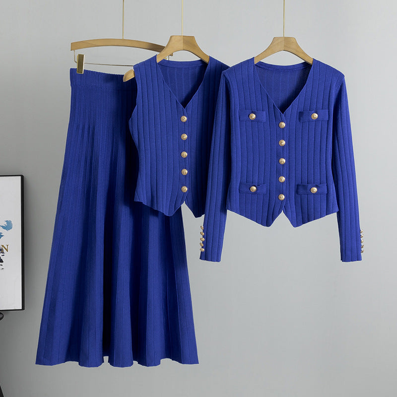 XANDYT - V-Neck Buttoned Vest and High