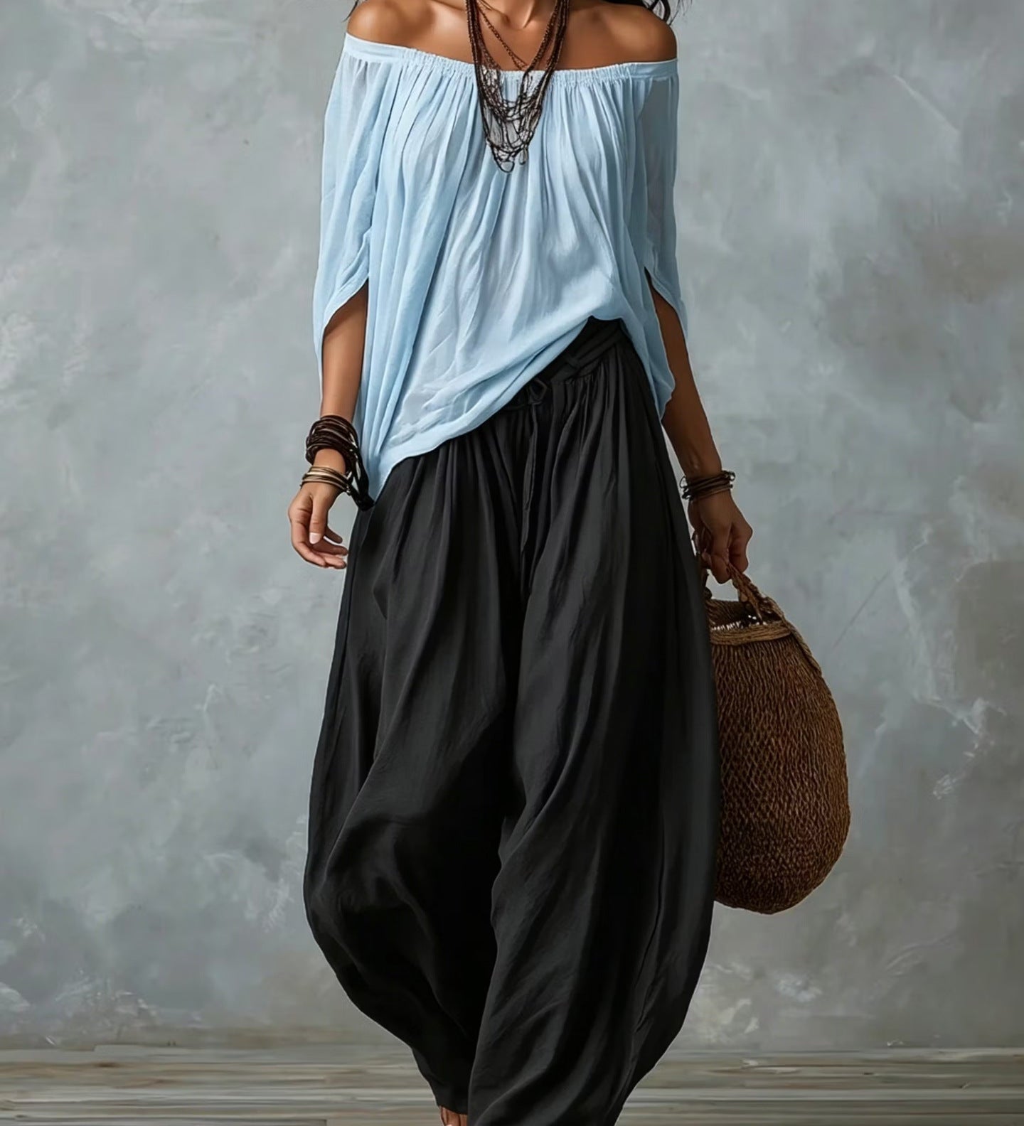 Camila™ | Effortless Off-Shoulder Two-Piece Set