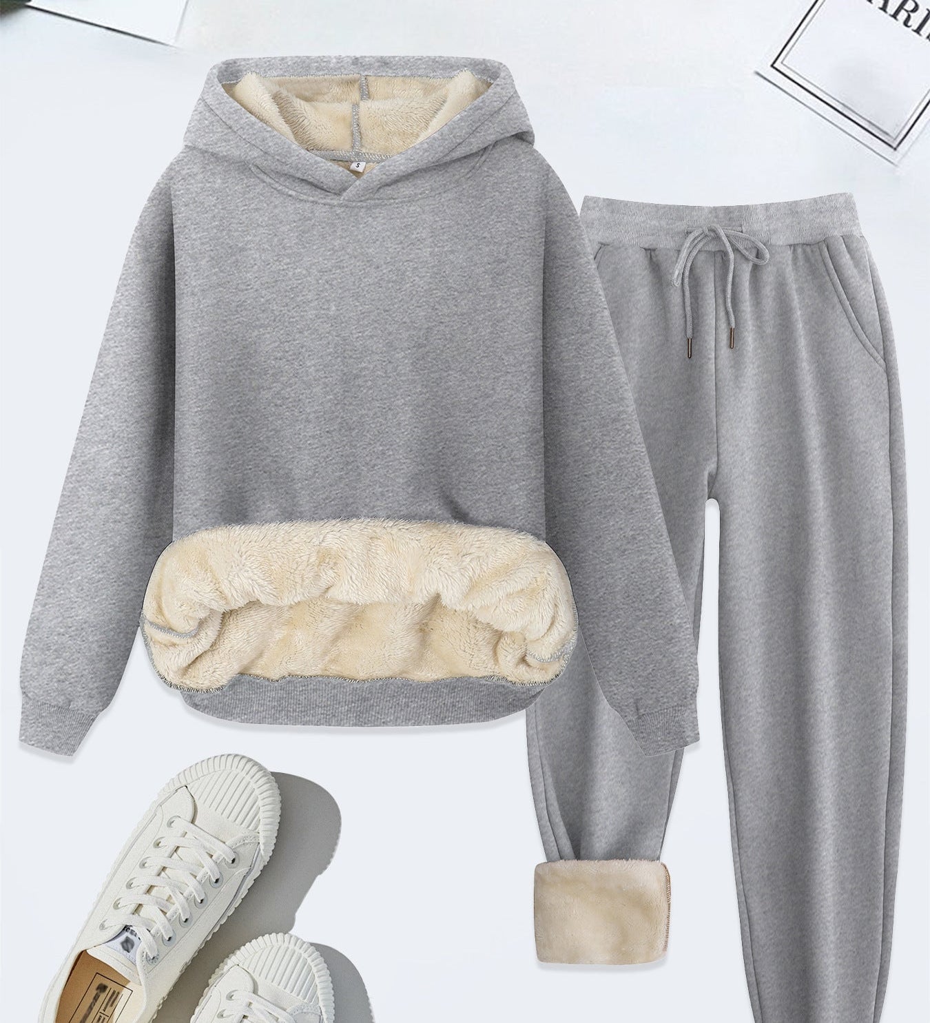 FORDAT - Cozy Solid Color Hoodie