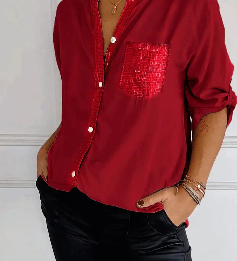Danica - Sequin Detailed Blouse