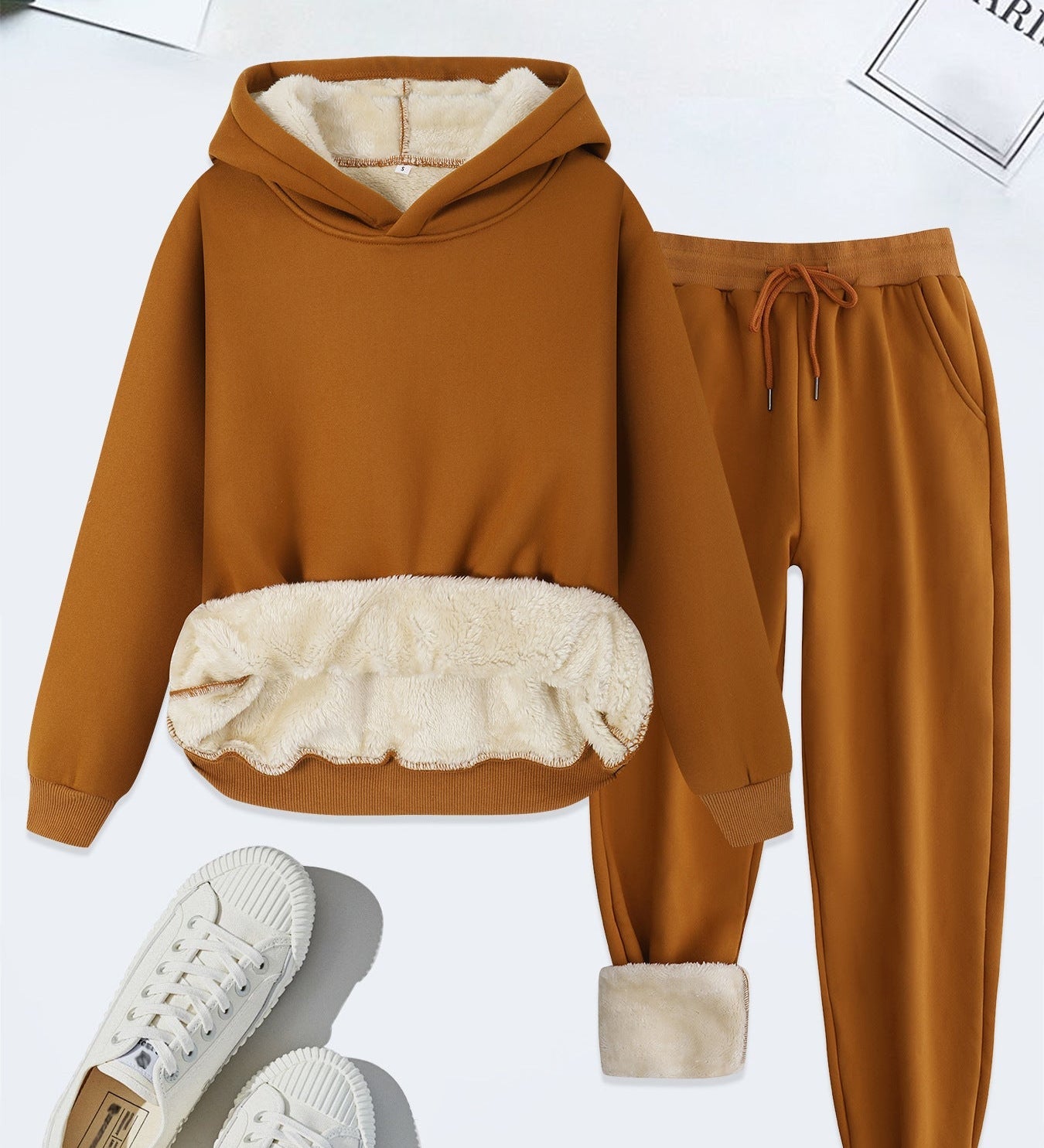 FORDAT - Cozy Solid Color Hoodie