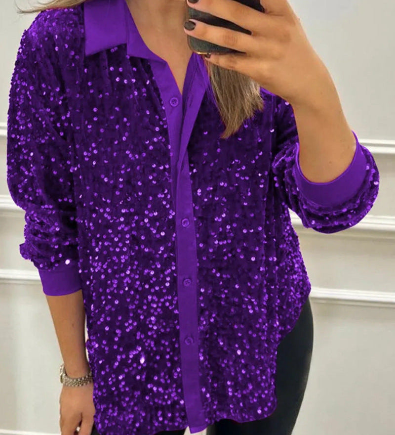 Ciara - Shimmer Sequin Shirt