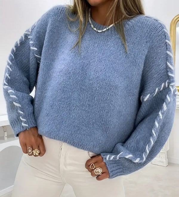 SERAH™ - Casual Round Neck Long Sleeve Sweater
