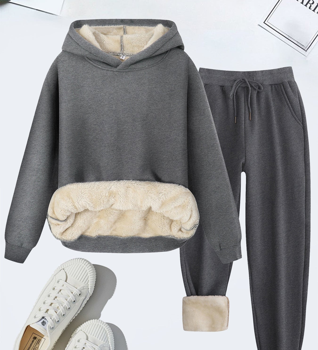 FORDAT - Cozy Solid Color Hoodie