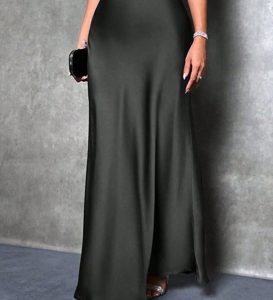 FIONA™ - Satin High-Waist Skirt