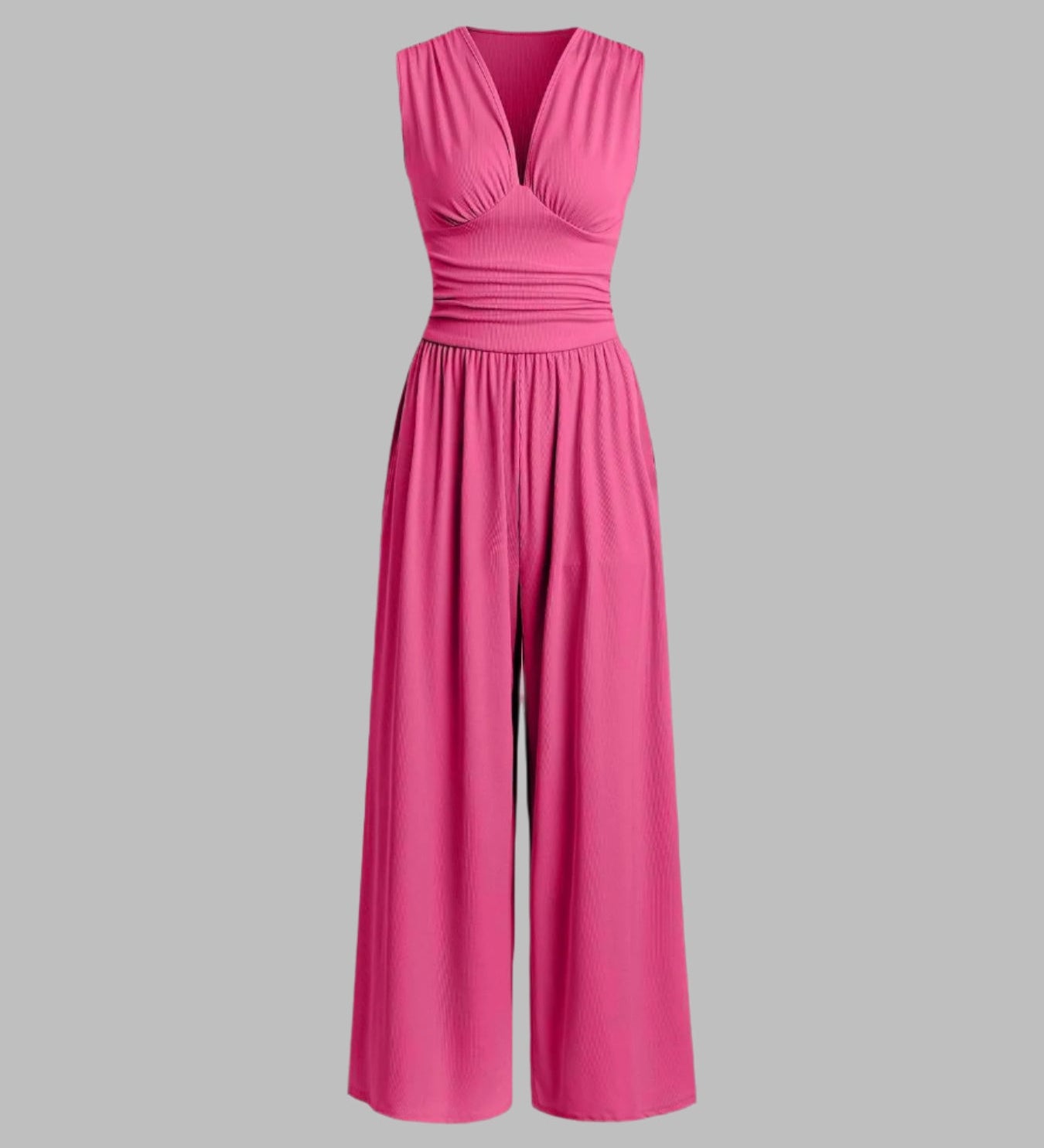 MUTYA™ – Chic Sleeveless Wide-Leg Jumpsuit
