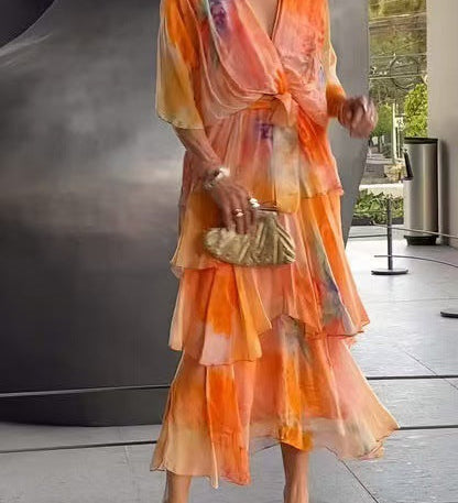 Solana - Floral Layered Dress