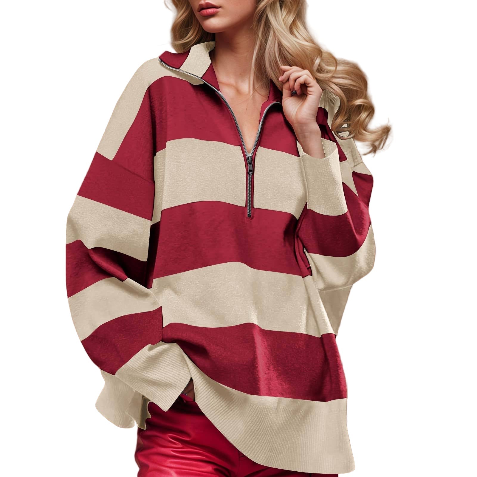 CAMILLAT - Comfy Long Sleeve Pullover Sweater
