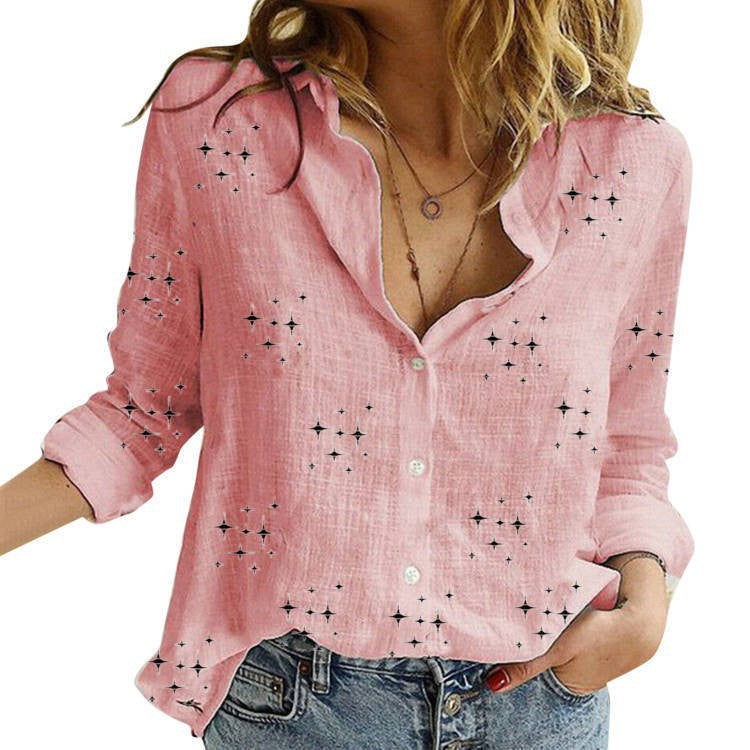 Sandra - Classic Printed Blouse