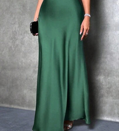 FIONA™ - Satin High-Waist Skirt