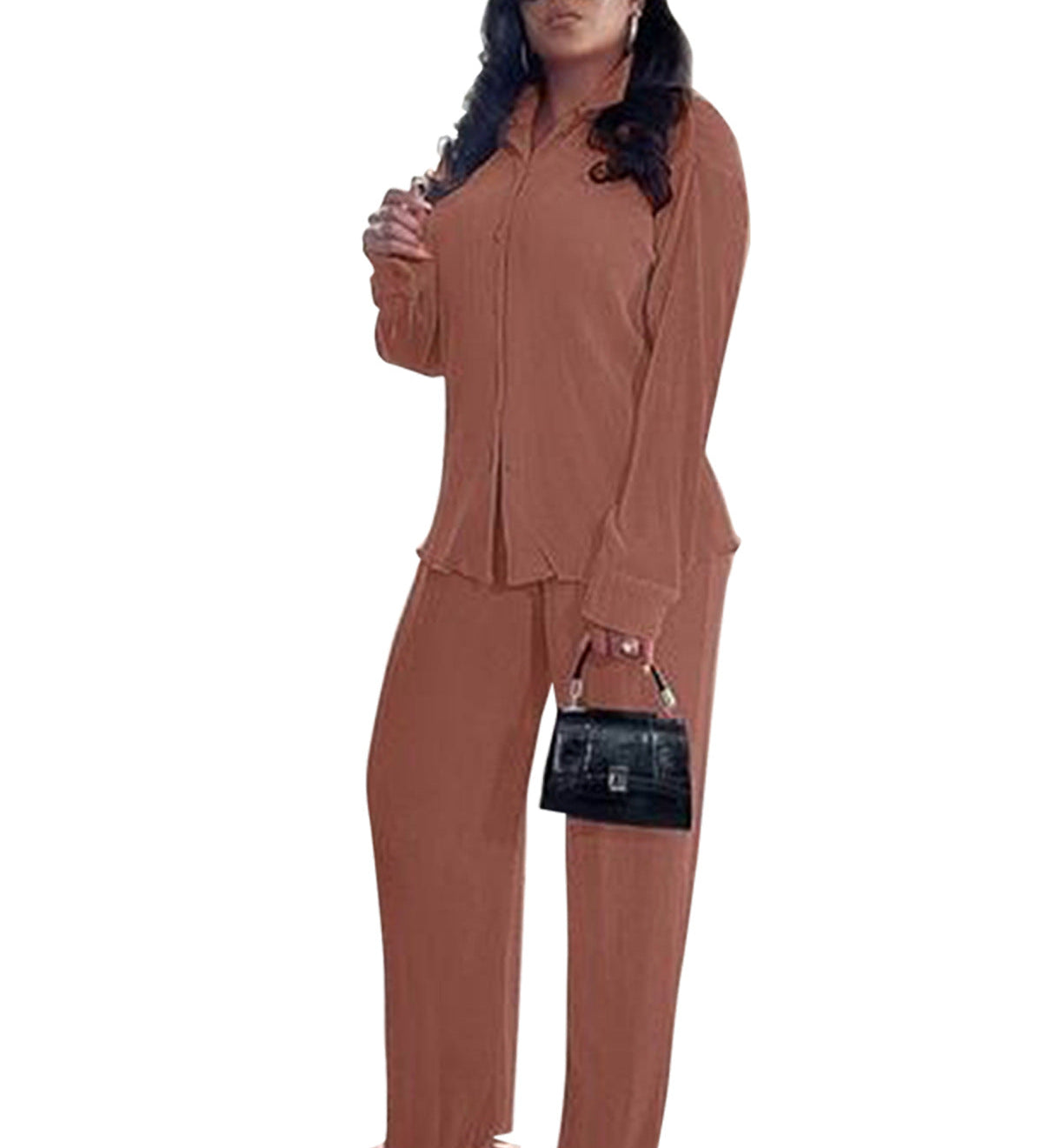 CLEOT - Chic Collared Long Sleeve