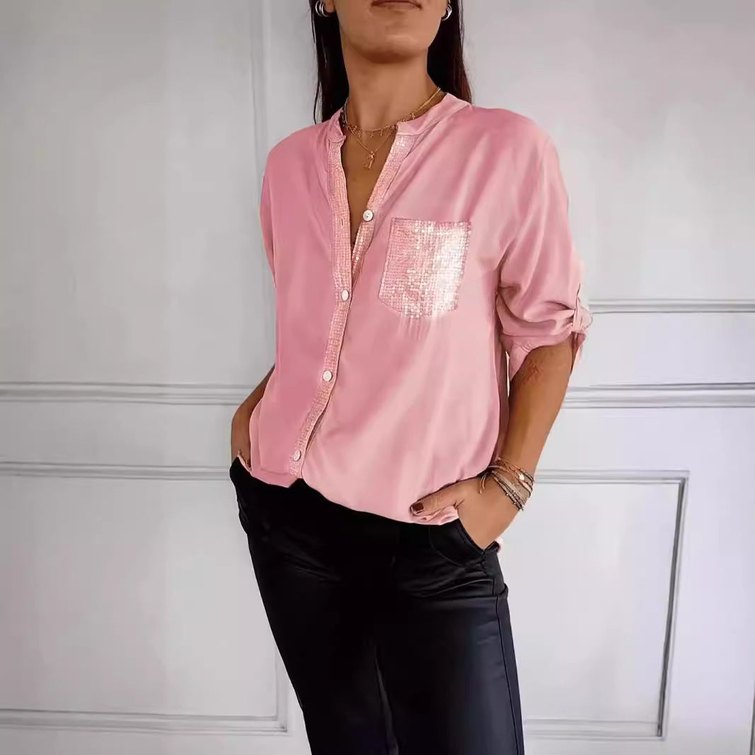 Danica - Sequin Detailed Blouse