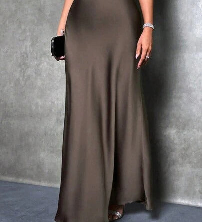 FIONA™ - Satin High-Waist Skirt