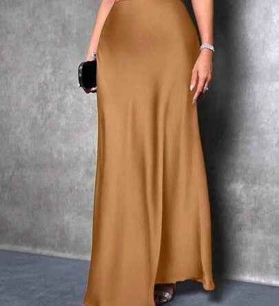 FIONA™ - Satin High-Waist Skirt