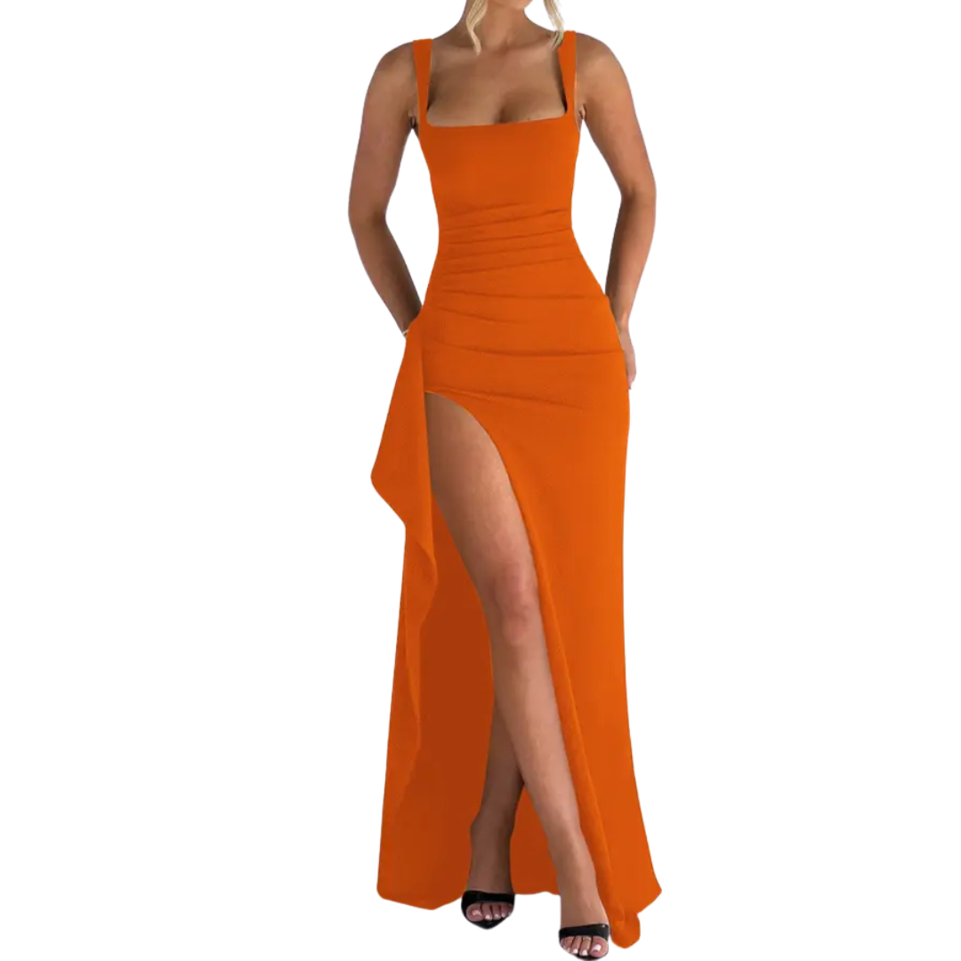 NADIRA™ – Sexy Backless High Split Slip Dress